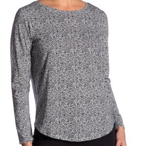NWT [Nordstrom Rack] Joe Fresh Women's Optic Long Sleeve Print Top X-Small